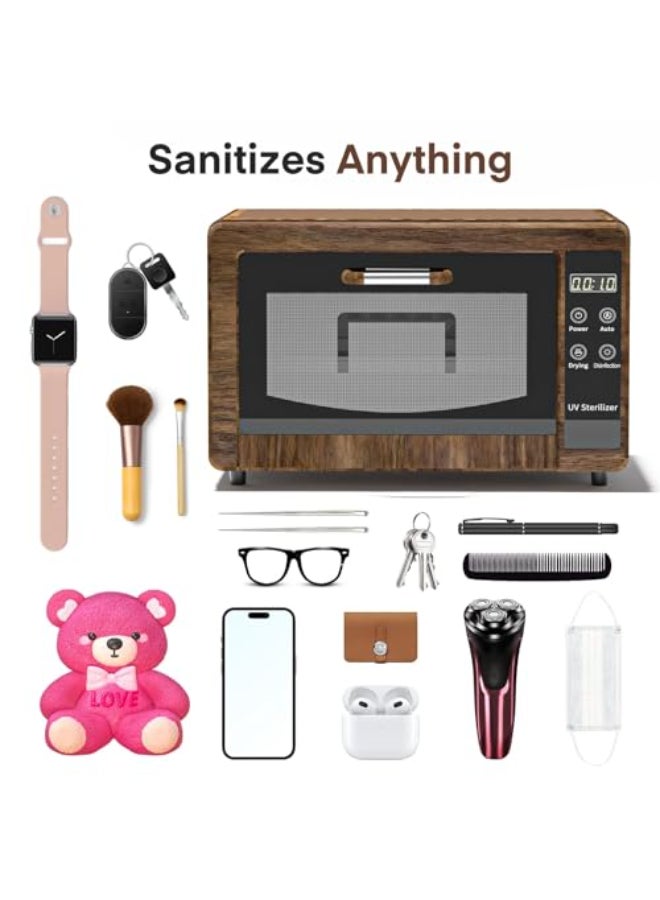 Yofuly Sterilizer for Esthetician 10L Large Sterilizer for Nail Tools MultiFunctional Nail Cleaner Box Large Capacity Cleaning Cabinet for Home Use Barbers Beauty Salons and Spas Wood grain - Image 3