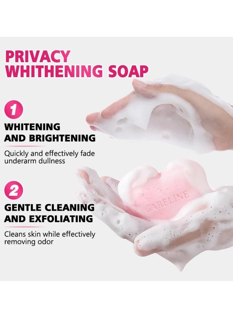 Careline Whitening Vitamin C Soap Collagen Peach Essence Privacy Soap 80 g - Image 4