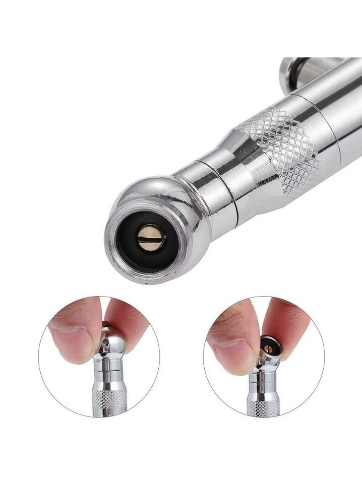 camel Professional Heavy Duty Tire Pressure Gauge Manual Hand 0-100PSI Tire Air Pressure Gauge Meter Tester Easy Read Dial with Rubber Cap - CameI - 1PC - Image 2