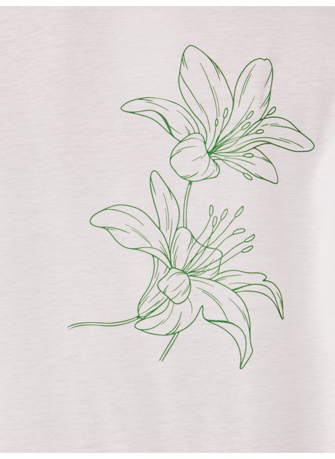 Take Two Take Two Graphic Print Round Neck T-Shirt  - Image 4