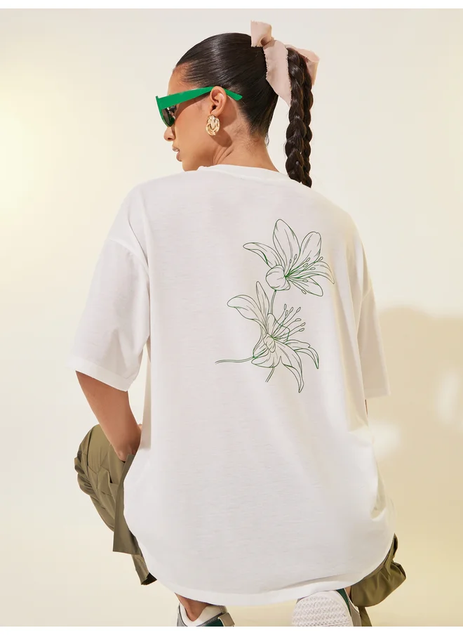 Take Two Take Two Graphic Print Round Neck T-Shirt