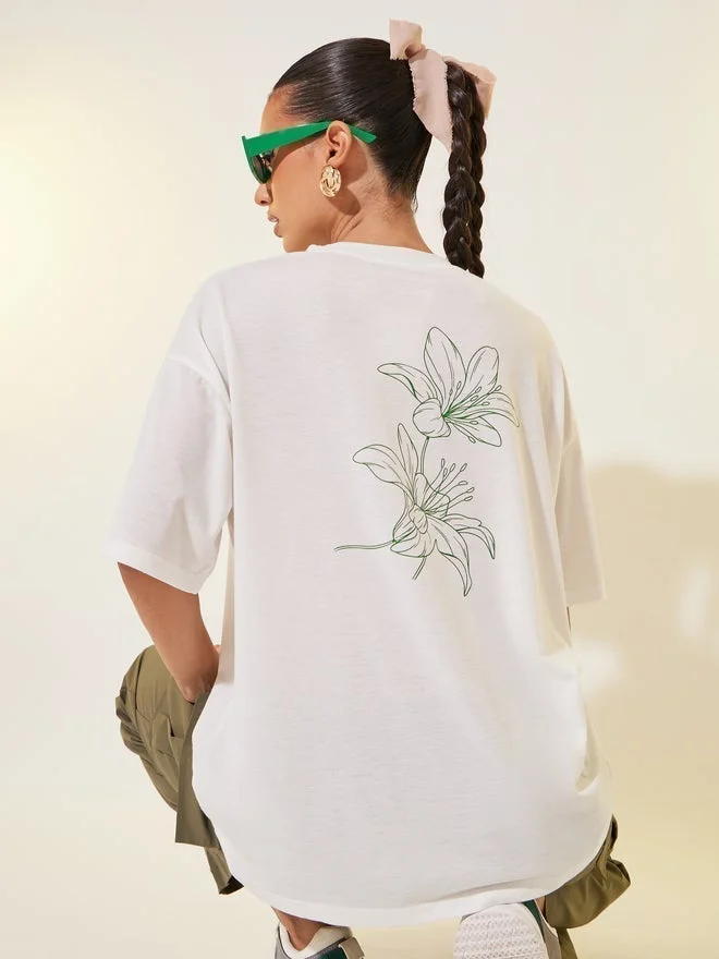 تايك تو تيشيرت بطباعة جرافيك بياقة دائرية