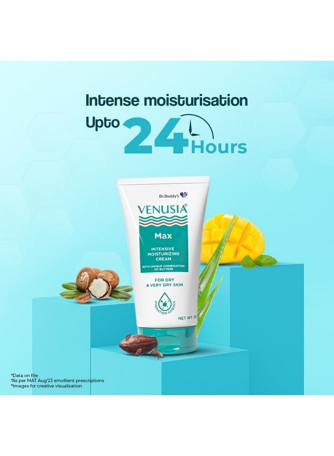 VENUSIA Max Intensive Moisturizing Cream For Dry Skin To Very Dry Skin, 150 G X Pack Of 2 - Image 2