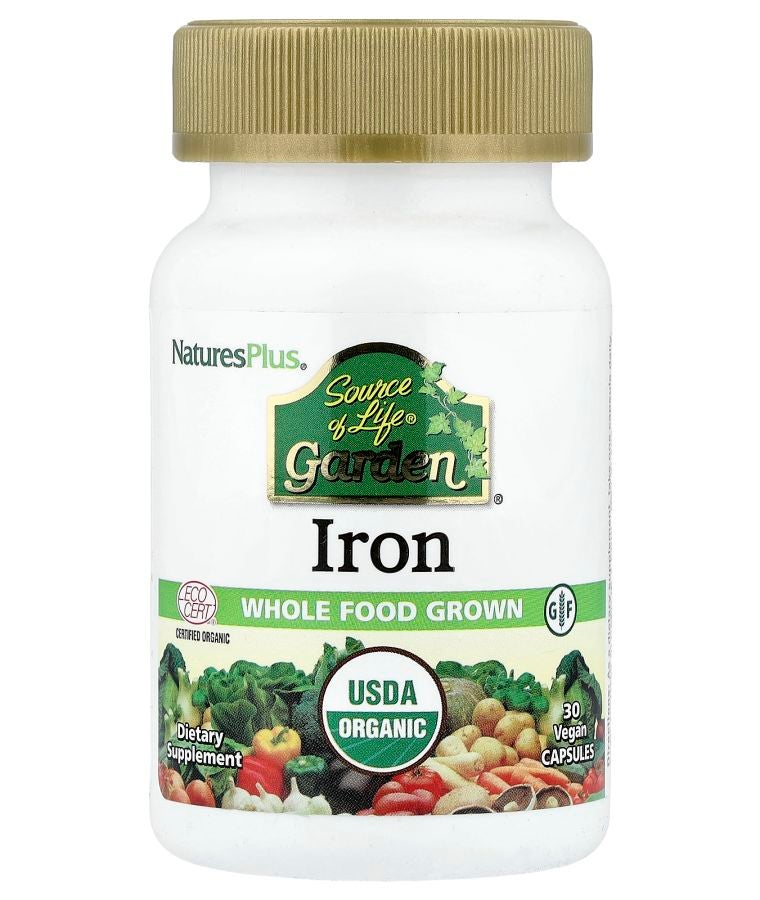 Source of Life Garden® Iron 30 Vegan Capsules (18 mg per Capsule)