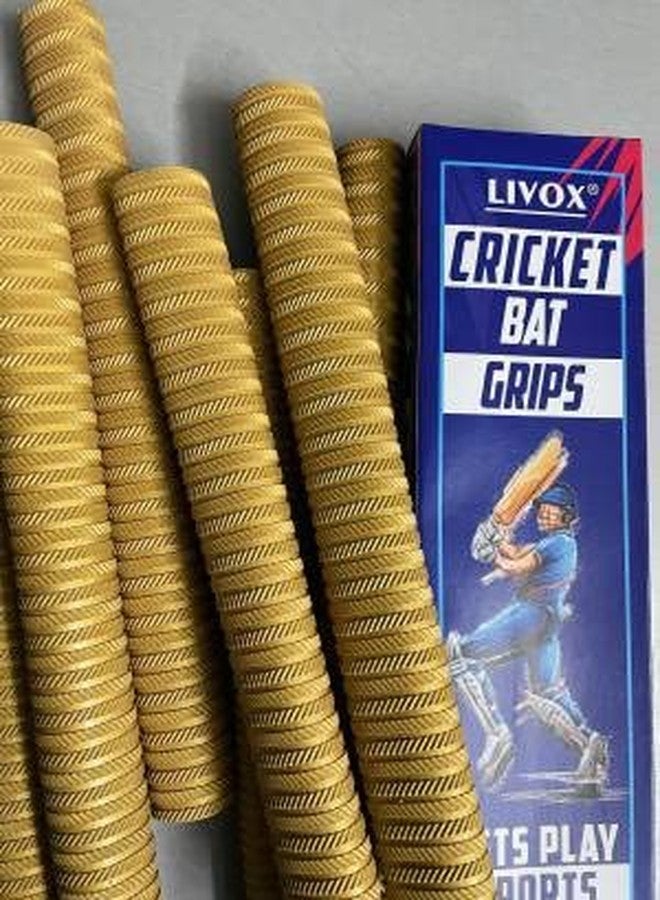 Livox Multicolor Rubber Cricket Bat Grip, Long Size, Textured, Pack of 5 - Image 5