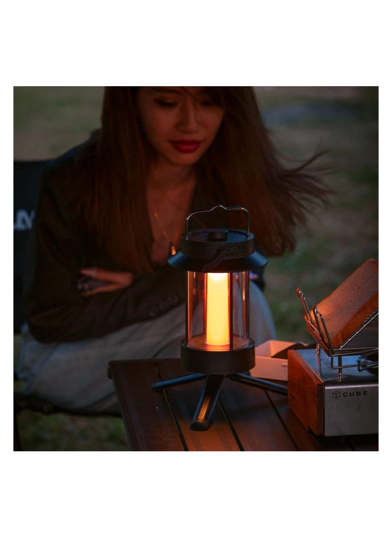 MADNESS SPORTS TRADING Sports Trading Blackdog 3 Dimensional Outdoor Camping Usb Rechargeable Lantern With 3 Levels Of Ampient Light 500 G Black Medium  - Image 5