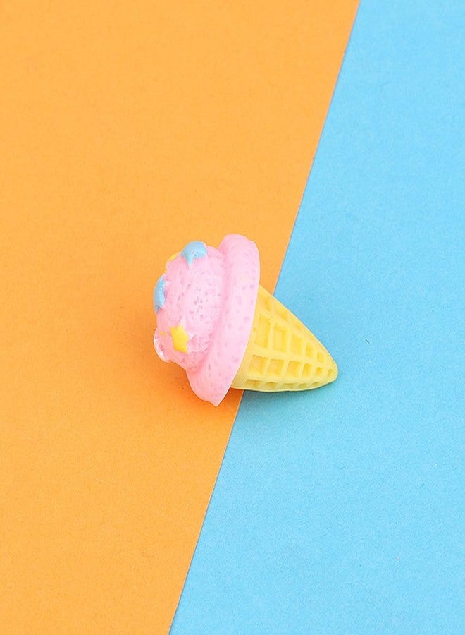 Vaguelly 15Pcs Assorted Color Artificial Ice Cream Cone Props - Realistic Fake Ice Cream Models for Home Decoration Photography and Play - Image 5