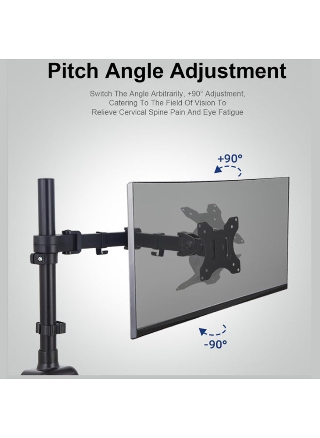 Generic Dual Monitor Desk Mount – Adjustable Arm Stand for 2 Screens up to 32 Inch – VESA 75x75 / 100x100 – Heavy Duty Design for Home Office  - Image 2