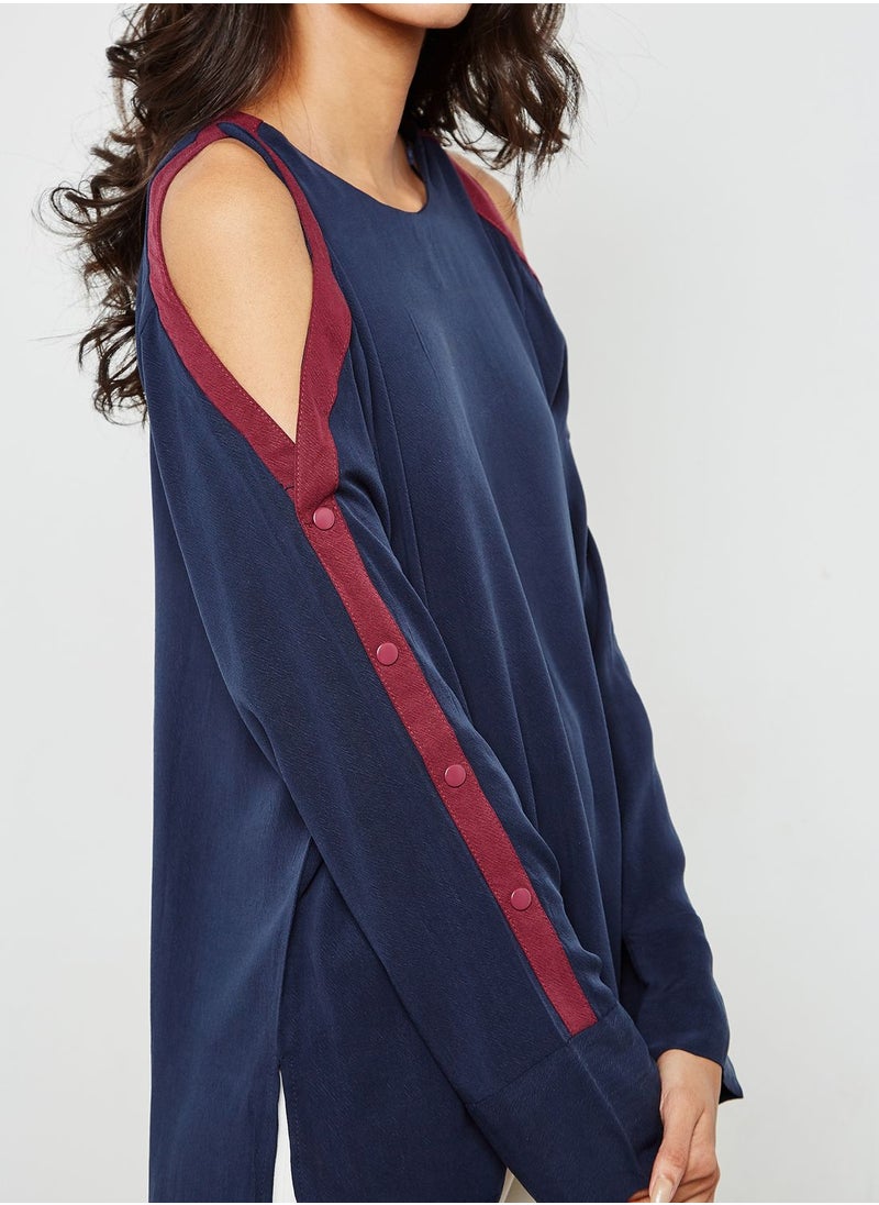Native Youth Side Striped Crop Top  - Image 3