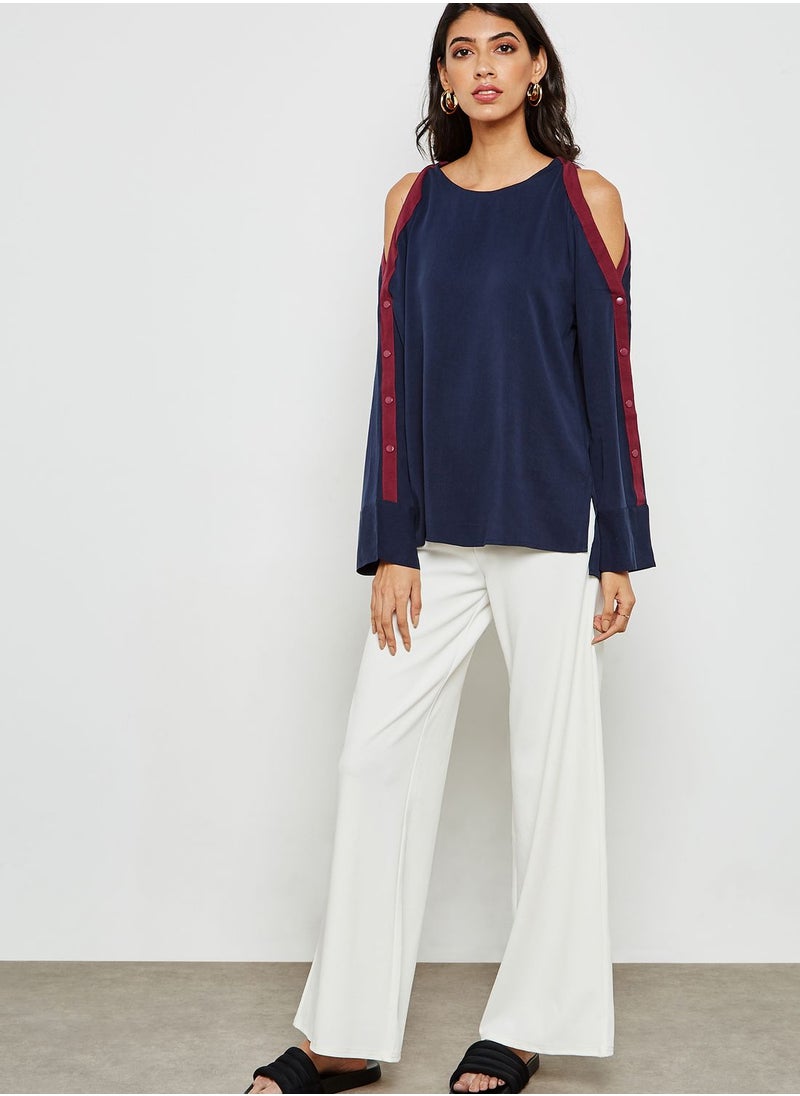 Native Youth Side Striped Crop Top  - Image 4