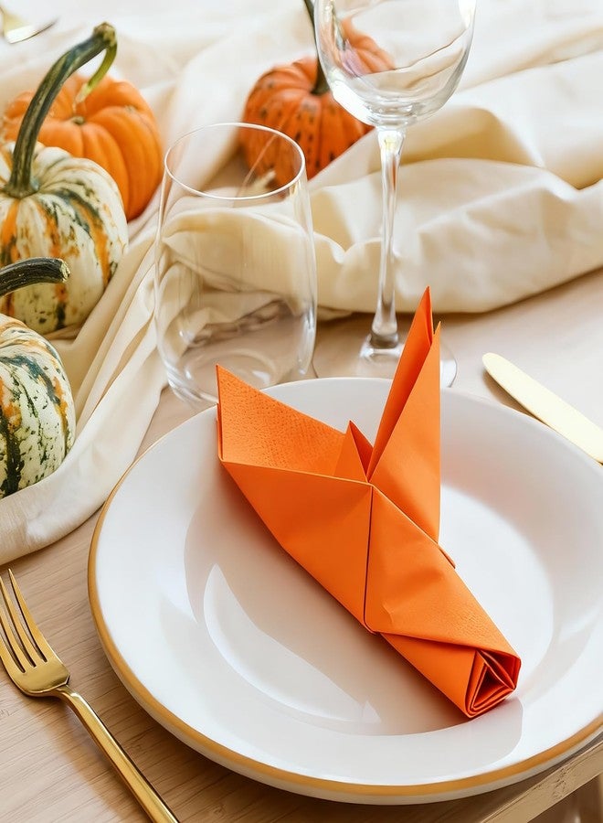 Sllyfo Thanksgiving Decorations Napkins, Friendsgiving Decorations Napkins, Thanksgiving Decor for Party, 5x5 Inches, 52-Pack Fall Napkin for Fall Friendsgiving Party Supplies - Image 4