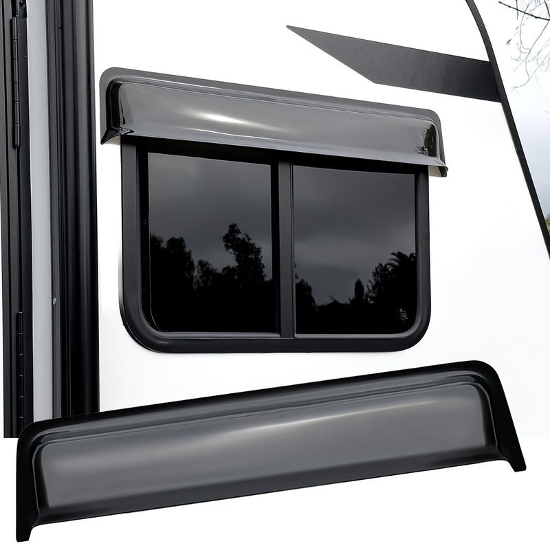 Sun Visor Window Deflector Compatible with RV Skylight and Multiple RV Models Durable Polycarbonate 29 53inch - Image 1
