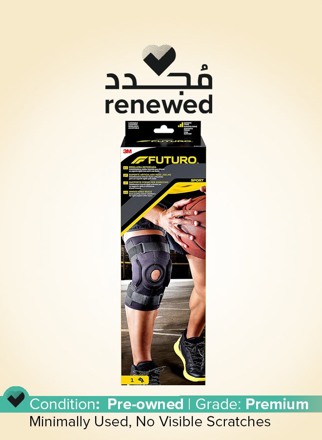 FUTURO Renewed - FUTURO Hinged Knee Brace with Dual-Pivoting Lateral Stabilizers for Rigid Support After Injury - Image 1