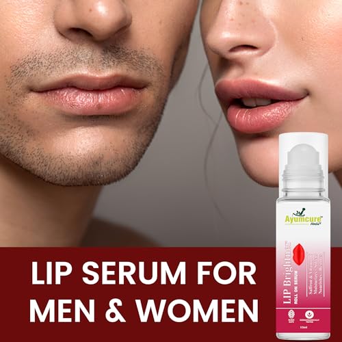 Ayumcure Lip Brightener Roll On Serum | With Saffron & Vitamin C | Moisturizes, Softens & Restores Natural Lip Color | Dermatologically Tested | Made Safe | 10ml | For Men & Women - Image 4