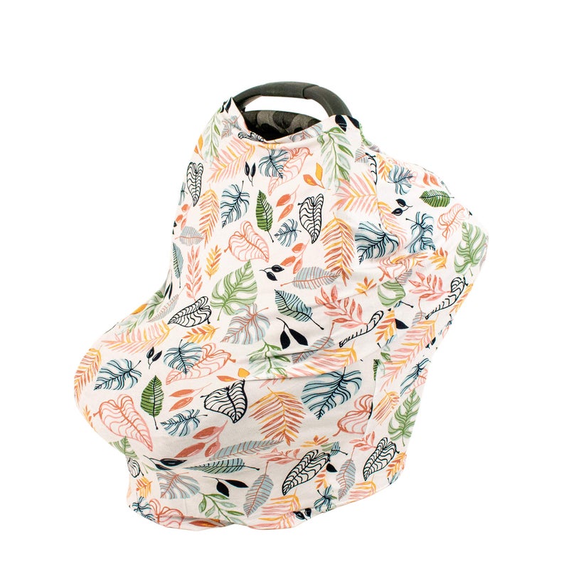 Bebe au Lait Bebe au Lait 5in1 MultiUse Cover Nursing Covers for Breastfeeding Infinity Scarf Nursing Shawl Car Seat Cover Shopping Cart Cover Carrier Cover Privacy Nursing Cover Tropicana