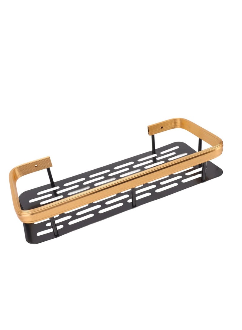 Shower Caddy 2Pack No-Drilling Organiser Bathroom Caddy Shower Storage Bathroom Shelf Rack Bathroom Accessory Shower Holder  Black Gold Space Aluminum Bracket  - Image 4