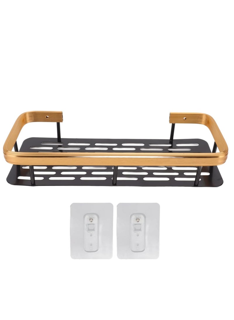 Shower Caddy 2Pack No-Drilling Organiser Bathroom Caddy Shower Storage Bathroom Shelf Rack Bathroom Accessory Shower Holder  Black Gold Space Aluminum Bracket  - Image 2
