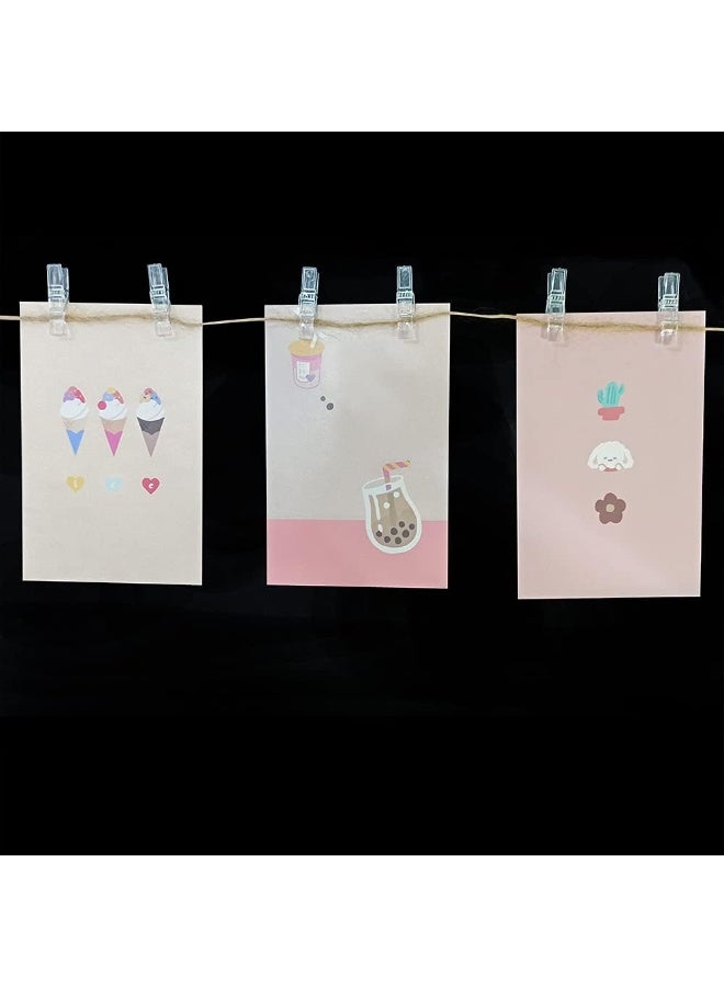 24 Pcs Clear Mini Plastic Clips – Transparent Photo Clothespins for String Fairy Lights, Polaroid Pictures, Crafts & Decorations, Small Clear Binder Utility Clips for Home Decor, Clothes Line, Photo Hanging, Fairy Light Display, Mini Clear Clothespins, Plastic Photo Clips, Decorative Pins, Polaroid Picture Holders - Image 4