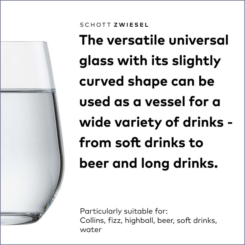 SCHOTT ZWIESEL Forté Universal Tumbler (Set of 6), Versatile Drinking Glasses, Dishwasher-Safe Tritan Crystal Glasses, Made in Germany (19 Ounce) - Image 4