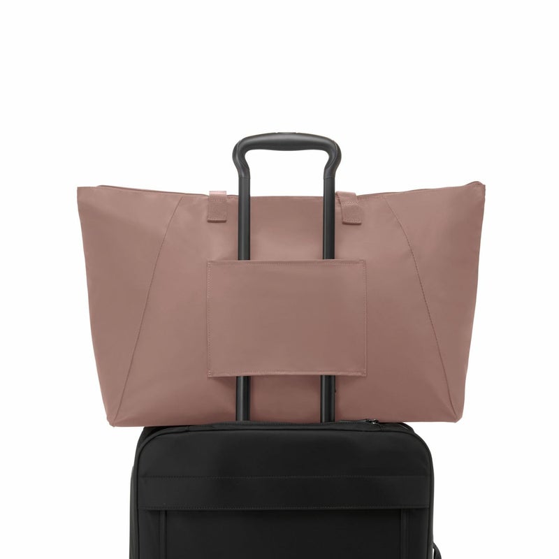 TUMI Just In Case Tote - Small Packable Travel Tote Bag for Women & Men - Carry Travel Accessories Easily - Light Mauve - Image 5