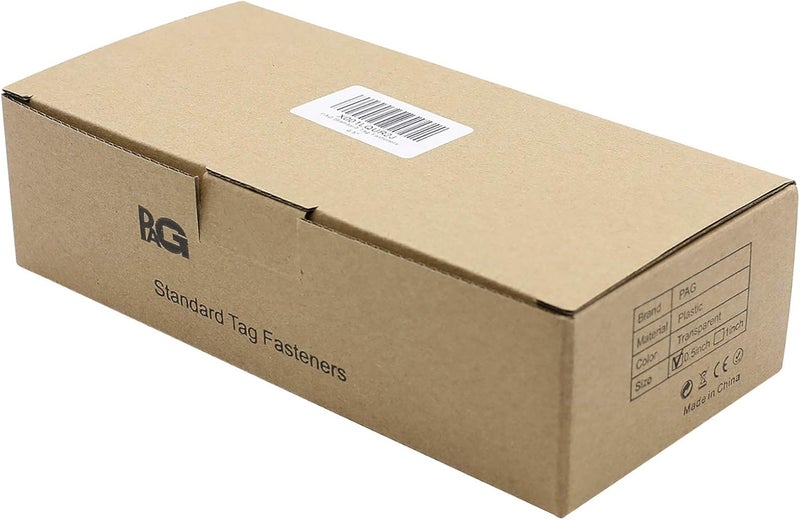 PAG 0.5" Standard Tagging Gun Fasteners Tag Barbs Attachments for All Standard Price Tag Gun, 5000pcs - 50pcs/Clip, Clear - Image 1