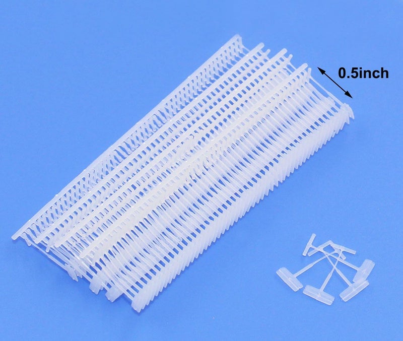 PAG 0.5" Standard Tagging Gun Fasteners Tag Barbs Attachments for All Standard Price Tag Gun, 5000pcs - 50pcs/Clip, Clear - Image 3