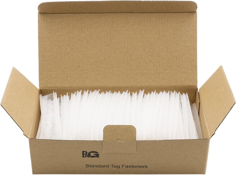 PAG 0.5" Standard Tagging Gun Fasteners Tag Barbs Attachments for All Standard Price Tag Gun, 5000pcs - 50pcs/Clip, Clear - Image 2