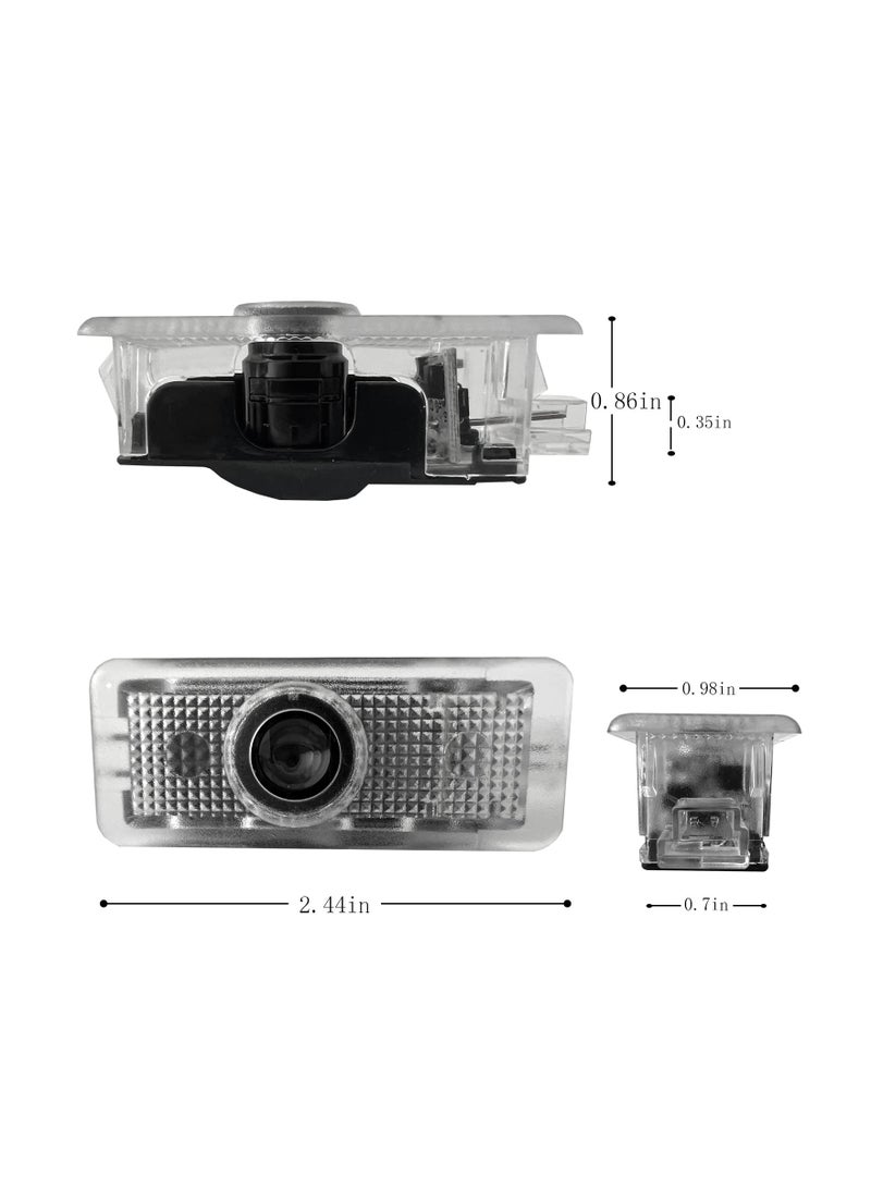 HD Glass Door Lights for CLA45 CLA250 E200 E400 C200 Coupe CLS45 CLS300 CLS350 CLS400 (CLA/CLS/C/E Coupe), IP67 Waterproof Puddle Lights LED Welcome Lamps Door Entry Lighting LED Puddle Lights - Image 5