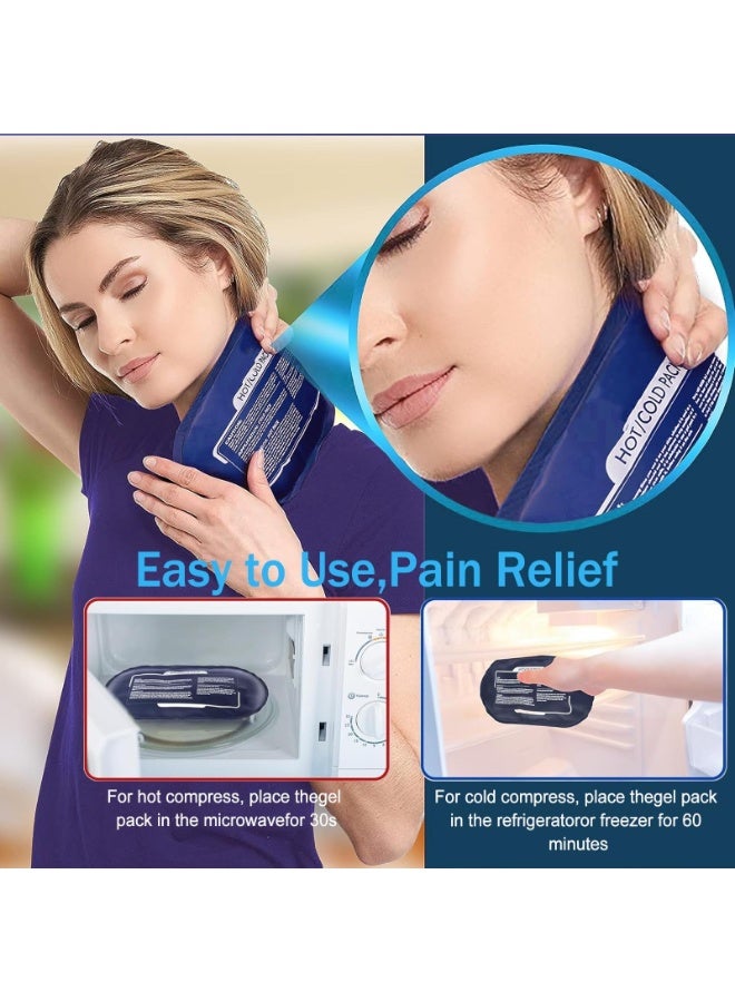 DHB tech 2 Reusable Hot and Cold Ice Packs, Gel Wraps for Injuries, Joint Pain,Muscle Soreness and Body Inflammation, Two Adjustable and Flexible Hot and Cold lumbar Patches for Knees, Back, Shoulders.  - Image 5