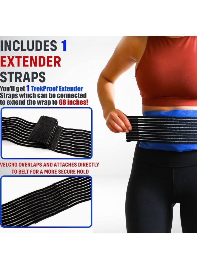 DHB tech 2 Reusable Hot and Cold Ice Packs, Gel Wraps for Injuries, Joint Pain,Muscle Soreness and Body Inflammation, Two Adjustable and Flexible Hot and Cold lumbar Patches for Knees, Back, Shoulders.  - Image 3