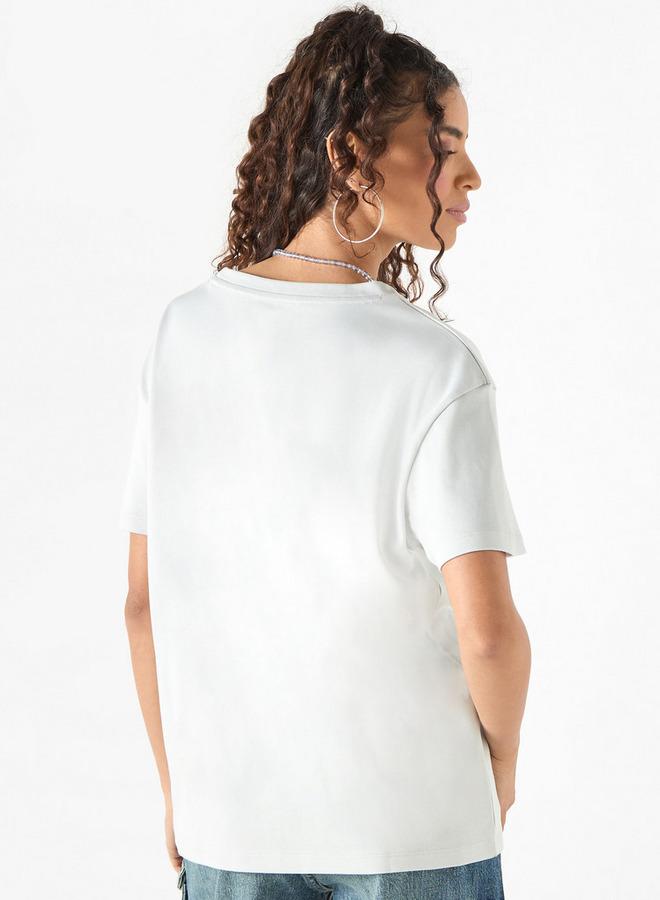 لي كوبر تيشيرت بياقة مستديرة وأكمام قصيرة وطبعات من لي كوبر - Image 3