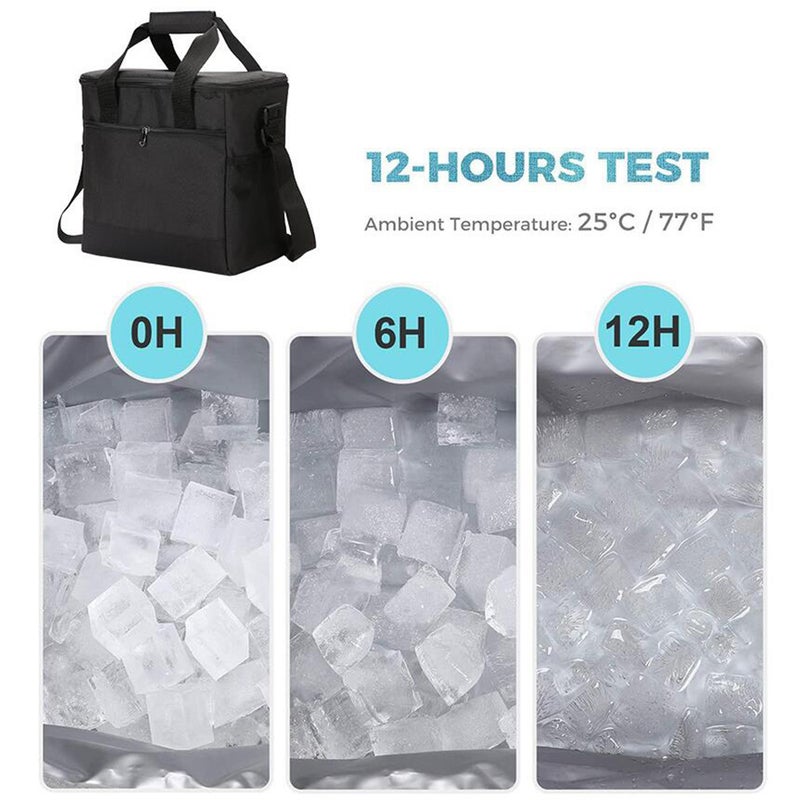 Portable Insulated Lunch Bag Reusable Lunch Box Container 15L Capacity with Top Carry Handle Shoulder Strap for Kids Boys Girls School Men Women Office Work Picnic Hiking - Image 5