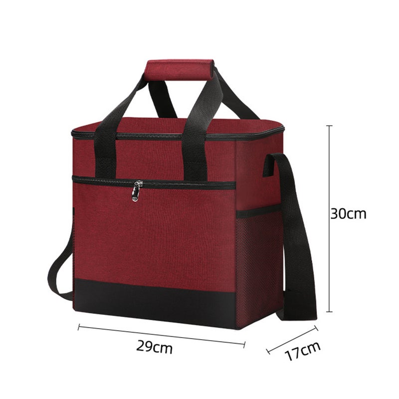 Portable Insulated Lunch Bag Reusable Lunch Box Container 15L Capacity with Top Carry Handle Shoulder Strap for Kids Boys Girls School Men Women Office Work Picnic Hiking - Image 3