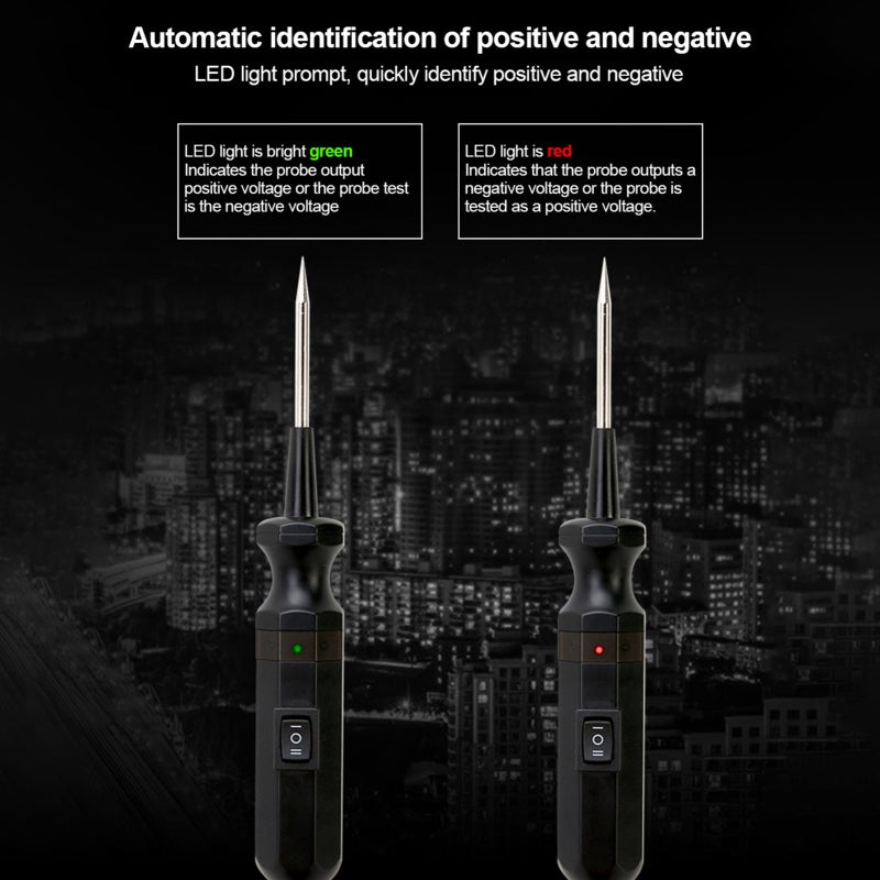 Circuit Tester: Black, Short-circuit Protection, Long Flexible Cable - Multi-function Detection, Short & Open Diagnostic Tester for Automotive Electrical System Diagnosis - Image 2