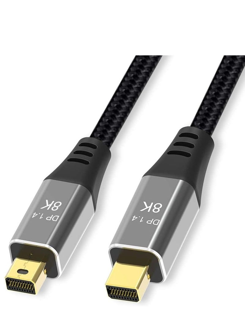 SYOSI كابل محول Mini DisplayPort إلى 8K(7680x4320)@60Hz 4K@144Hz بطول 2م 6.6 قدم DP إلى DP1.4 Ultra HD لنقل ثنائي الاتجاه - Image 1