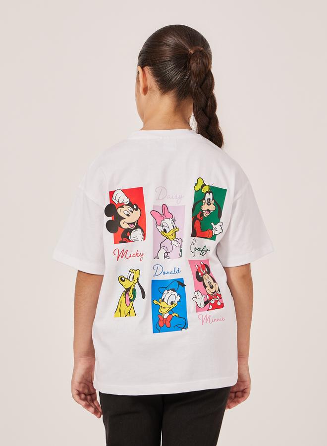 Styli Styli Mickey and Friends Character Print Oversized T-Shirt  - Image 1