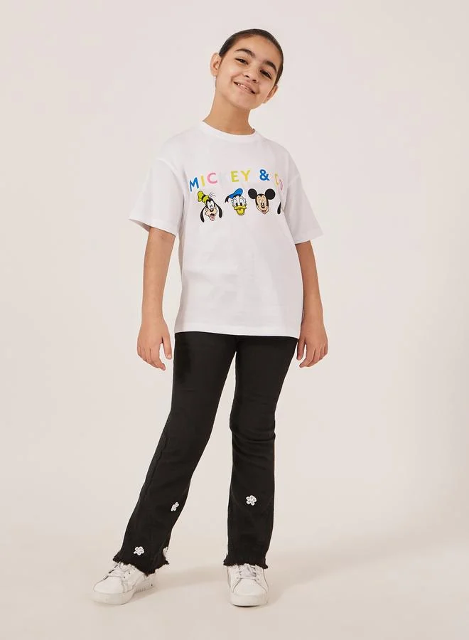 Styli Styli Mickey and Friends Character Print Oversized T-Shirt