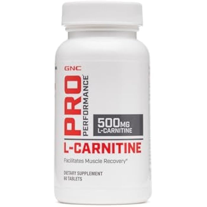 GNC جي إن سي برو بيرفورمانس إل-كارنيتين، 60 قرص، يدعم استعادة العضلات - Image 1