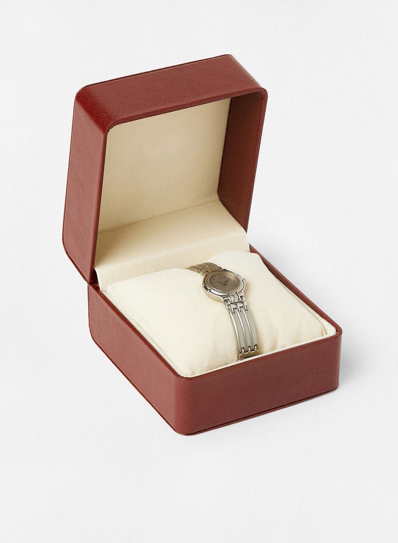 Philippe Moraly ساعة يد معدنية تناظرية M8302WY - 23.4 مم - فضية - Image 5