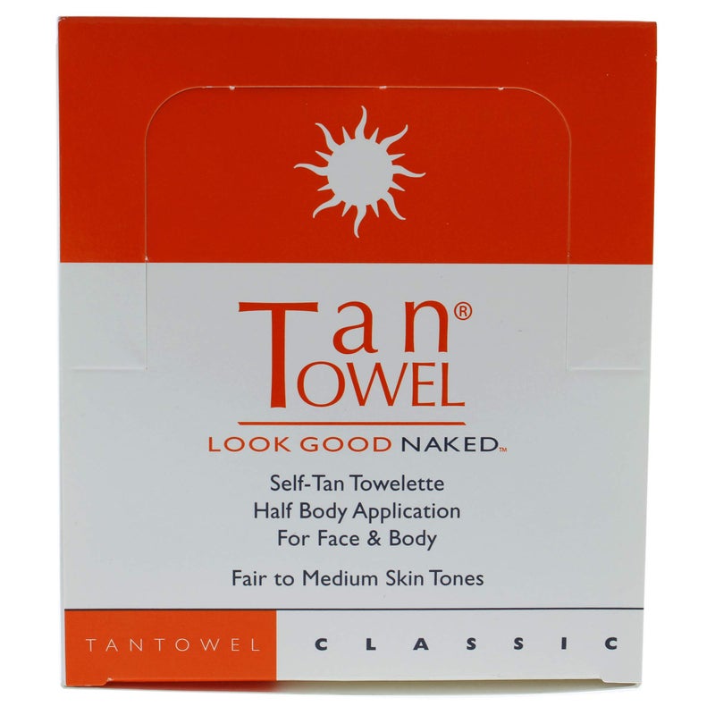 Tan Towel Classic Self Tan Towlettes Half Body Aplication 50 X 025 Oz 50count
