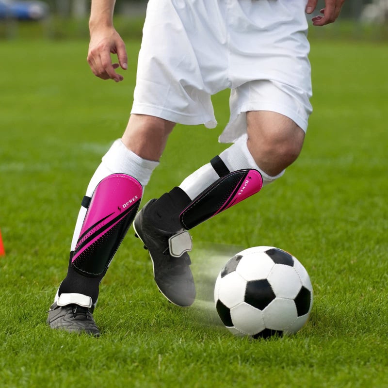 newox Soccer Shin Guards Youth - Protection Girls Shin Guards Soccer Toddler - Soccer Sleevers Shin Pads - Soccer Shin Guards for Kids 3-16 Years Old Girls Boys Toddler - Image 3