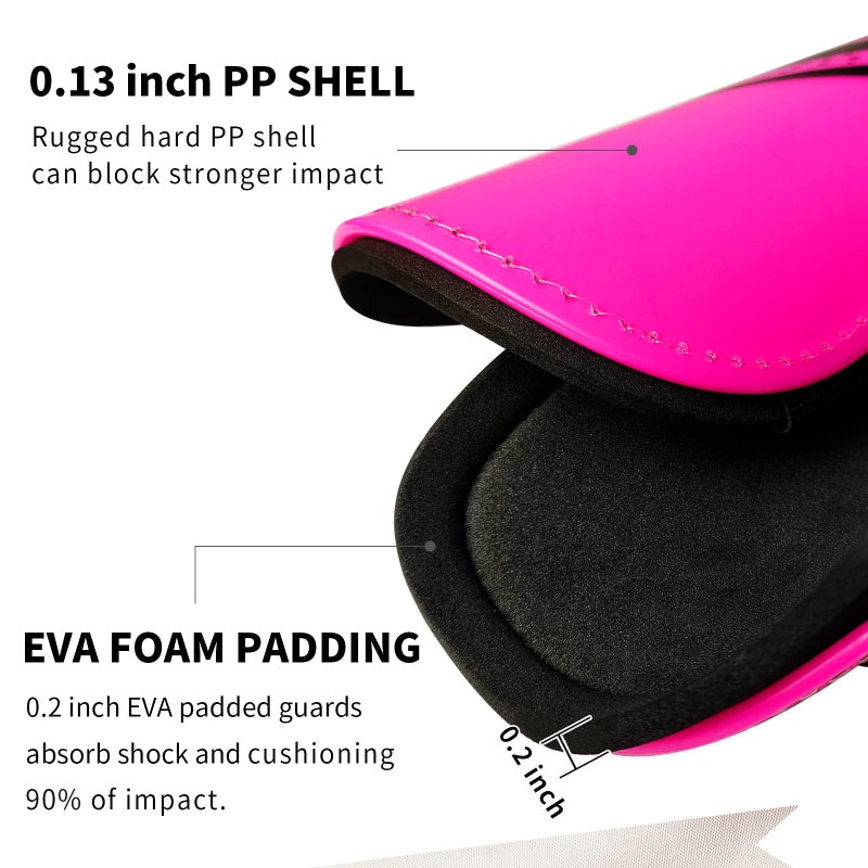 newox Soccer Shin Guards Youth - Protection Girls Shin Guards Soccer Toddler - Soccer Sleevers Shin Pads - Soccer Shin Guards for Kids 3-16 Years Old Girls Boys Toddler - Image 4