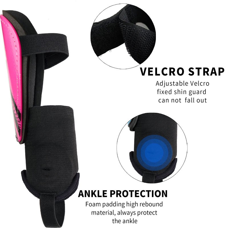 newox Soccer Shin Guards Youth - Protection Girls Shin Guards Soccer Toddler - Soccer Sleevers Shin Pads - Soccer Shin Guards for Kids 3-16 Years Old Girls Boys Toddler - Image 5