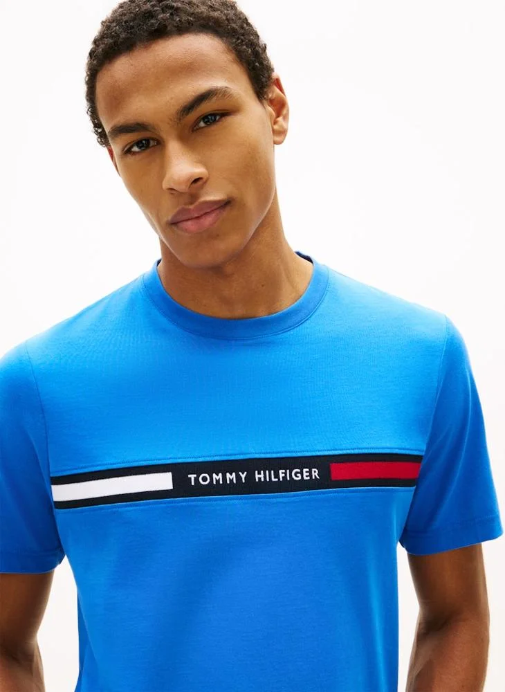 Tommy Hilfiger  Logo Embroidery Insert Jersey T-Shirt for Men | Best Price UAE