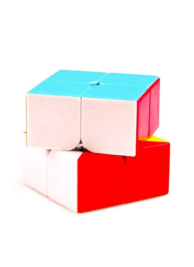 Mayatra Cube Combos Cube Combo of 2x2 and Pyraminx Pyramid Triangle High Speed Stickerless Magic Puzzle Cube
