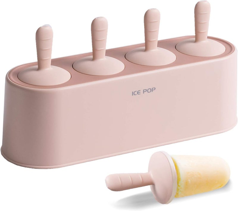 MAKINGTEC 4-Piece Silicone Popsicle Mold Set - Easy Release DIY Ice Cream Molds - Image 1