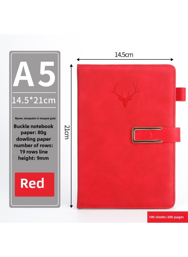 Enterprise A5 Notebook Imitation Belt Buckle B5 Notebook Notebook Business Office Notepad Gift Suit - Image 1