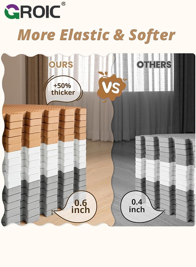 GROIC Foam Puzzle Mat，Foam Floor Tiles 12 Pieces Interlocking Floor Mats Interlocking Foam Tiles Multi-Purpose Foam Play Mat,Foam Mats for Floor,Kids Playmat(30*30cm) - Image 2