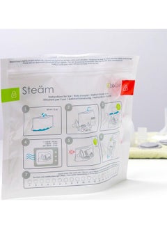 bbluv Steäm - 20x Reusable Microwave Quick-Steam Sterilizer Bags | 6 Pieces | BPA-Free, Sanitizes Bottles, Teats & Pacifiers in Minutes, Travel-Friendly, Safe & Easy Baby Sterilization  - Image 5