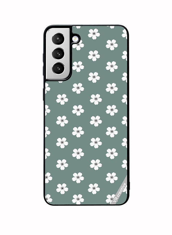 VR CREATIVE Protective Case Cover For Samsung Galaxy S22 Plus 5G Flower Design Multicolour - Image 1